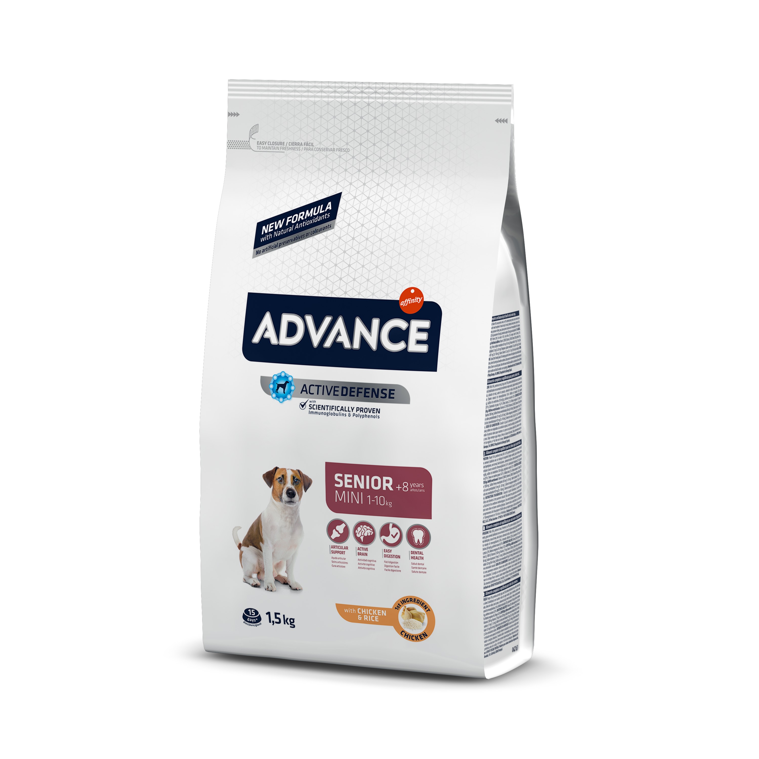 Advance Dog Mini Senior +8 Chicken & Rice | 1,5 kg