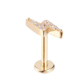 Raio gold com zircônias