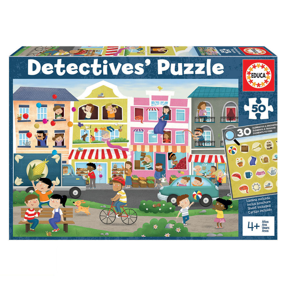 DETETIVE PUZZLES 50 PEÇAS CIDADE