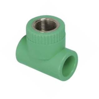 Te Rosca Femea Centro 25x1/2 PPR Verde