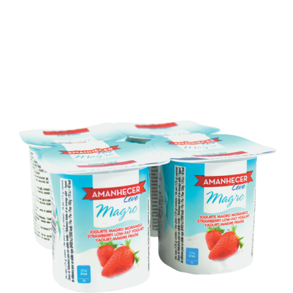 Amanhecer Iogurte Magro Morango 4x125gr