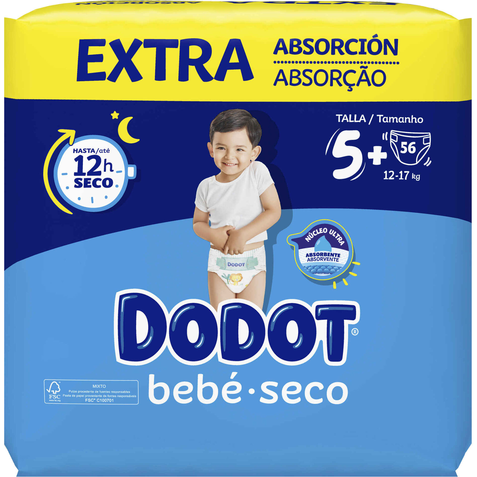 FRALDAS AZUL EXTRA DODOT T5 56UN