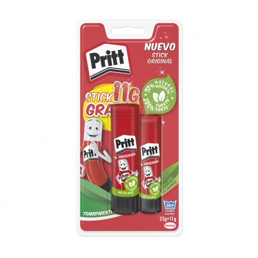 COLA STICK 22 G + 11 G / 2 UN PRITT