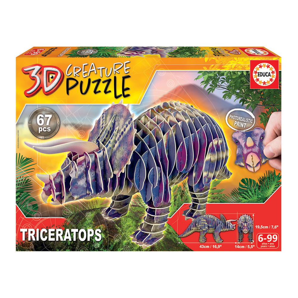 CREATURE PUZZLE TRICERATOPS