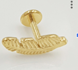 Piercing Folha Gold