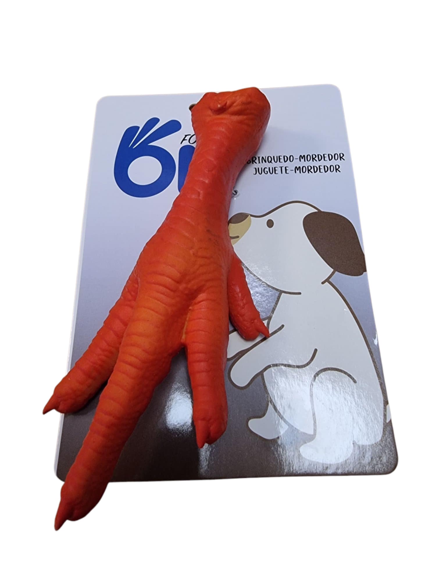 BRINQ. PATA DE FRANGO LATEX P/ CAO