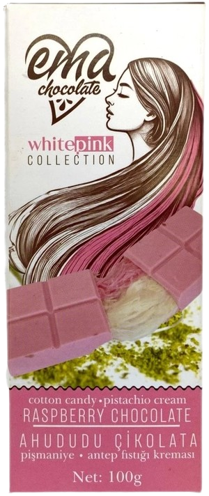 Chocolate de Framboesa com Pistachio e Algodão Doce  - 100gr