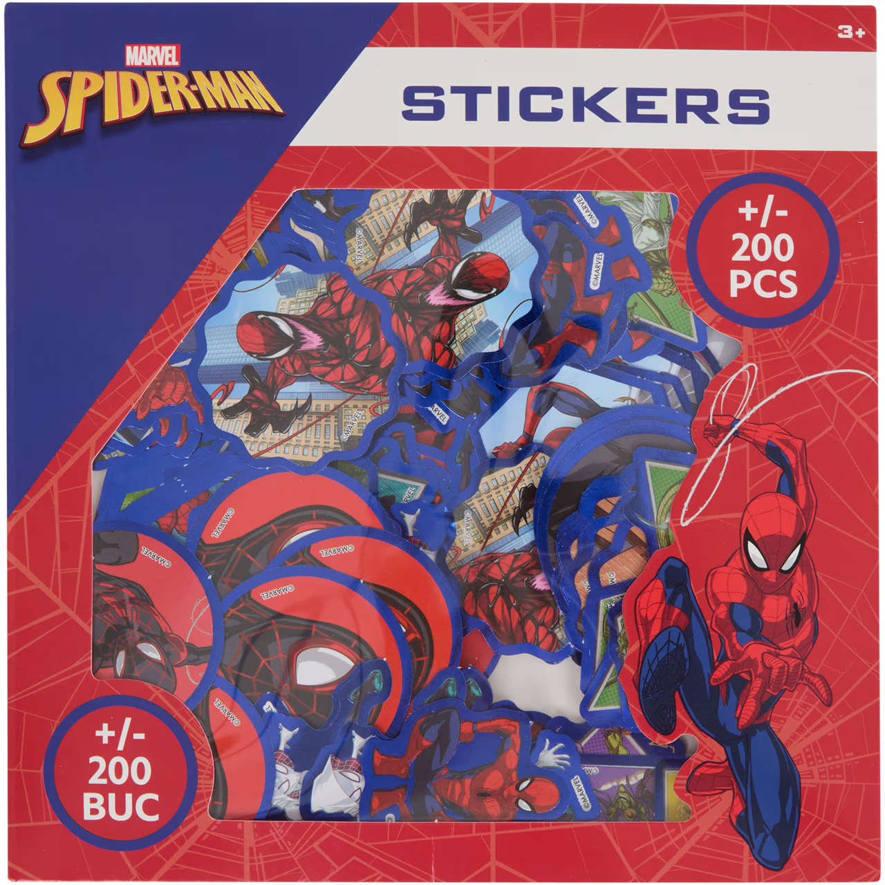 200 Autocolantes Homem Aranha 