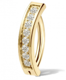 Piercing Umbigo Boton 12mm Gold