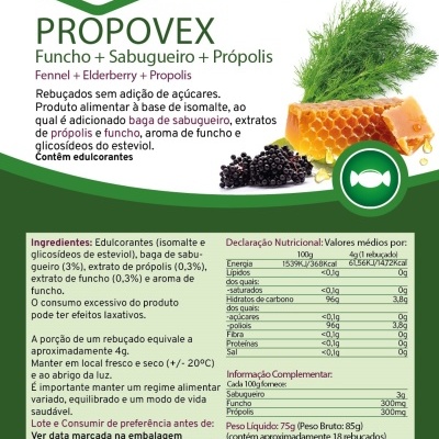 Propovex funcho sabugueiro propolis