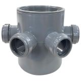 Sifão PVC 125x50x75mm C/5 entradas EN1329 PN4