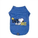 Winter T-Shirt Snoopy Lazy Days Blue - S