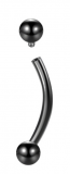 Piercing Banana RI 6mm preta