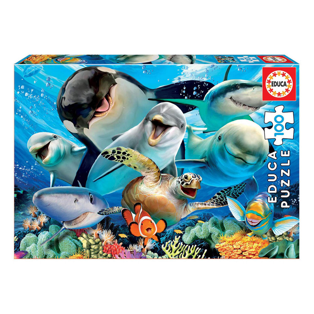 Puzzle Junior Selfie Debaixo de Água 100 Peças