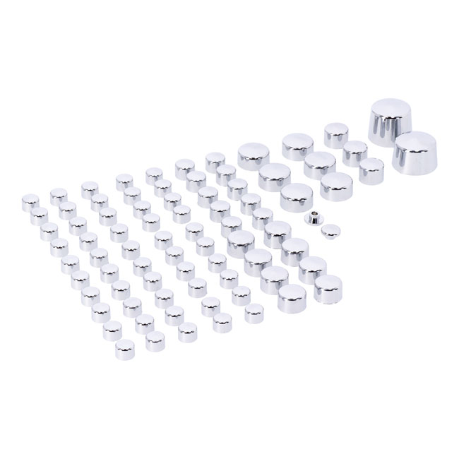 CONJUNTO DE TAMPAS SMOOTHOPPS PUSH-ON (81 peças) CROMADO