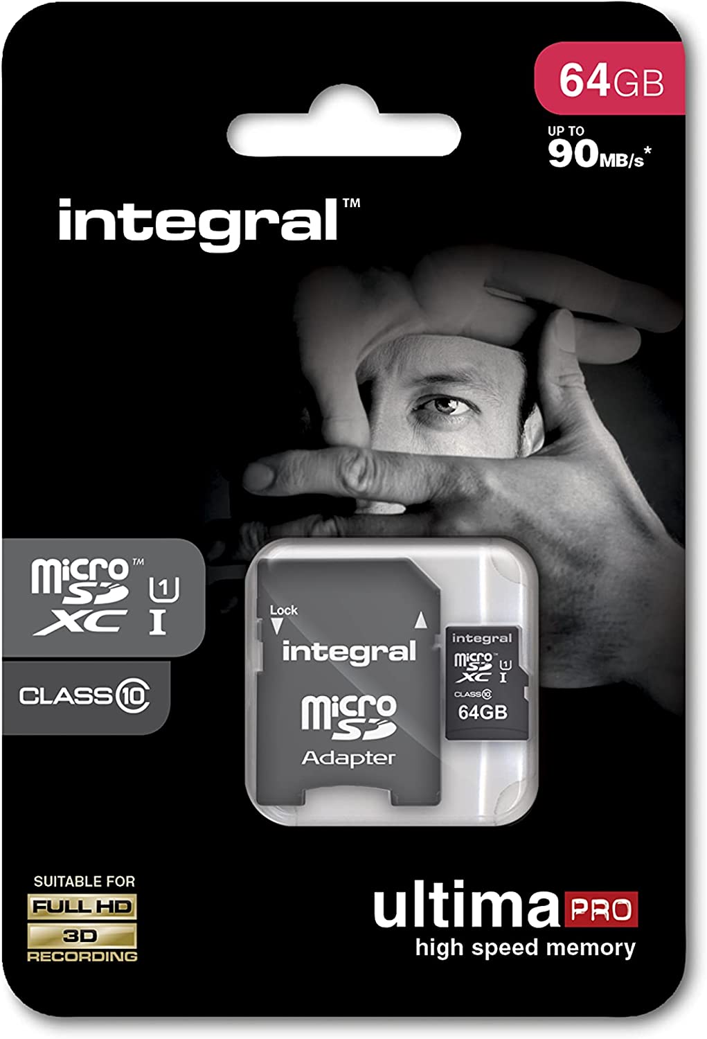 INTEGRAL ULTIMAPRO MICROSDHC/XC 90MB CLASS 10 UHS-I U1 64GB