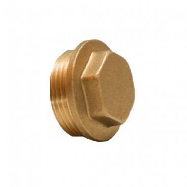 Tampão Macho Latão 1 1/2"