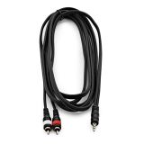Cabo Stereo Minijack - RCA(2x), 1m