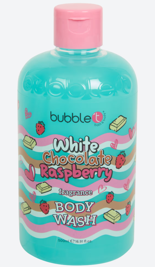 Gel de Banho Bubble 500ml Chocolate Branco e Framboesa 