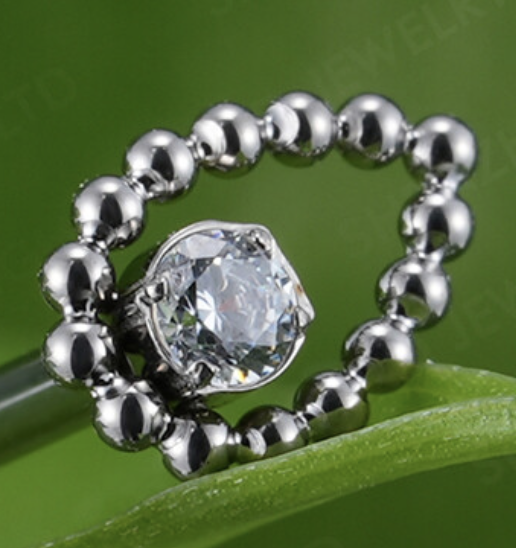 Piercing Gota Esfera CZ