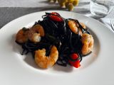 Linguini com Camarão