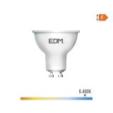 Lâmpada Dicroica Led GU10 5W 450lm 6400K LUZ FRIA Ø5x5,5cm EDM