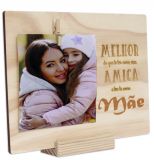 QUADRO + BASE MADEIRA 15X20 + FOTO 10X15