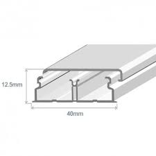 Calha 40x12.5 adesiva branca