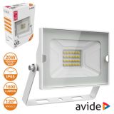 Projetor led 20W 230V branco natural 4000K IP65 branco AVIDE