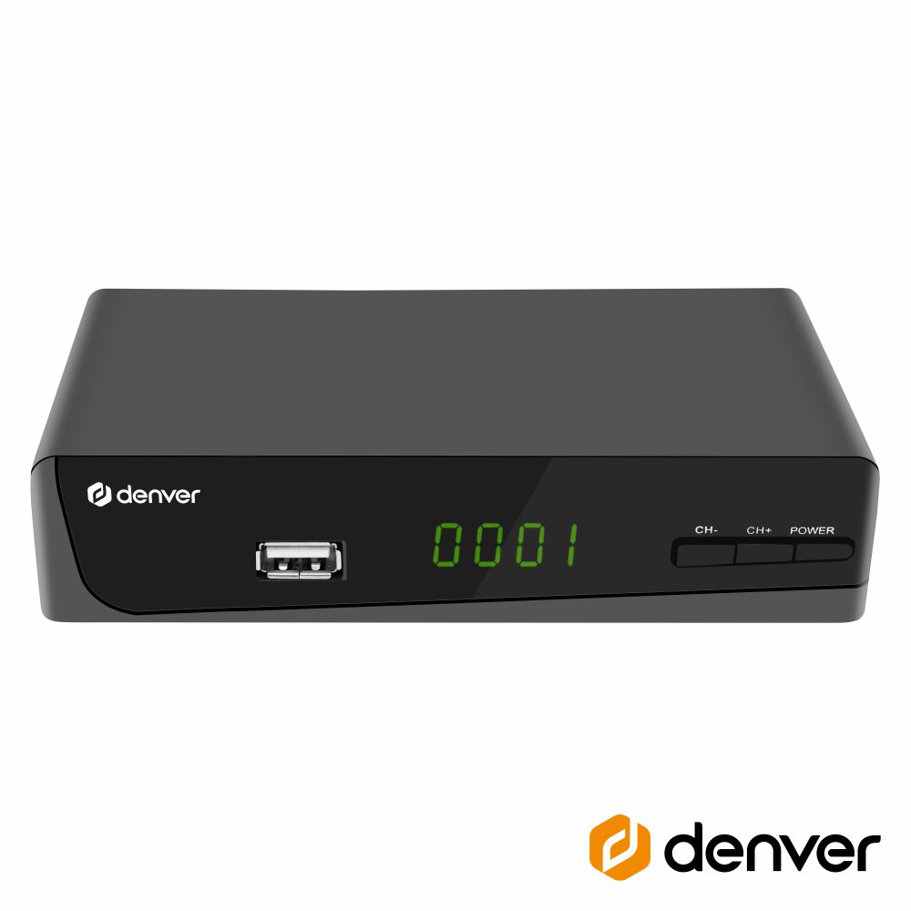 Receptor TDT FULL HD 1080P DVB-T2 canais FTA USB DENVER