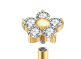 Piercing Flor Mini  Gold
