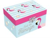 Flamingos-Caixa de música e jóias