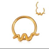 Argola Snack 8mm Gold 