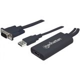 ADAPT VGA (M), USB-A (M), TO HDMI (F) MANHATTAN