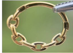 Argola Corrente Haia Gold