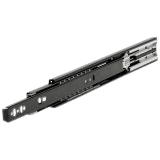 Corrediça de esfera com Amortecedor 40 cm Preta 