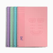 Caderno Espiral UNIKOLOR Pastel A4 80FLS Pautado