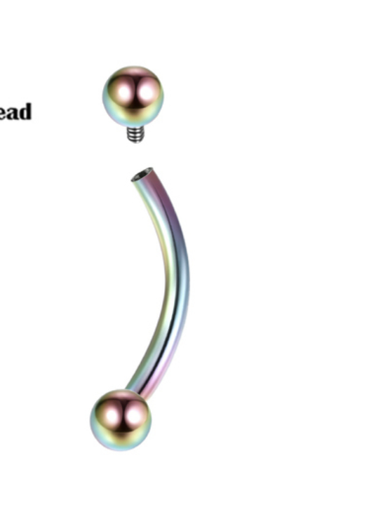 Piercing Banana RI 10mm Color 