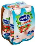 IOGURTE LIQUIDO NUTRÉGI S/LACTOSE MORANGO (PACK 4UNID) 