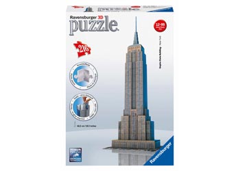 Puzzle 3D - Empire State Building c/ 216 peças