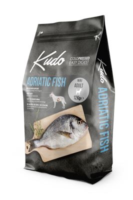 KUDO COLD PRESSED ADRIATIC FISH ADULT MEDIUM & MAXI 12KG