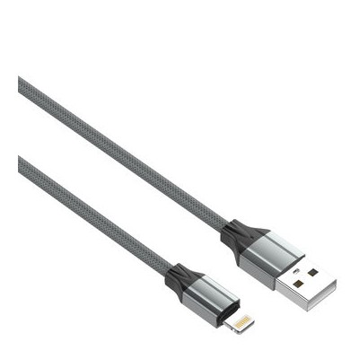 CABO LDNIO USB PARA LIGHTING 2M CINZENTO