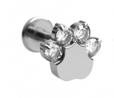 Patinha com zircônias fixadas