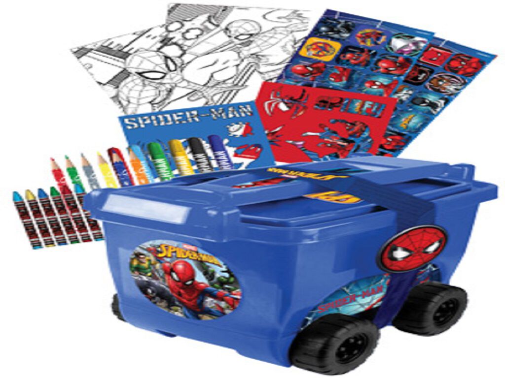 SET COLORIR SPIDER-MAN TROLLEY