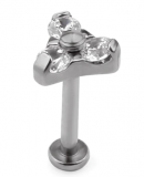 Triangulo de bolinhas titanio