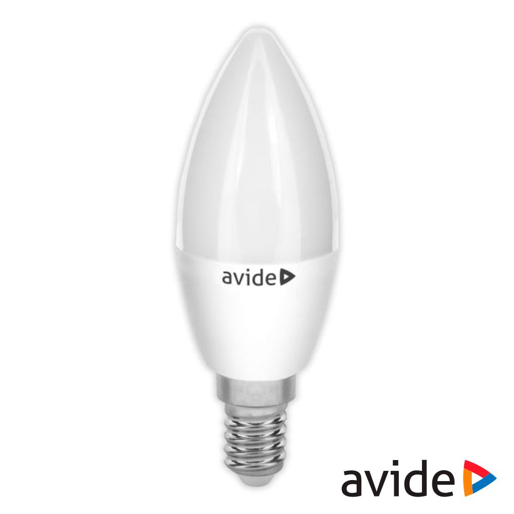 Lampada led E14 chama 7W 6400K branco frio AVIDE