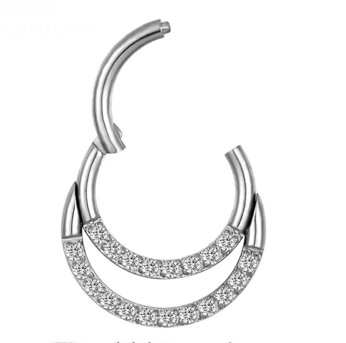 Argola 2 anéis Atena 10mm