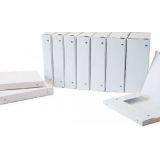 CAIXA ARQUIVO PROCESSOS BRANCA DESMONTADA 5CM