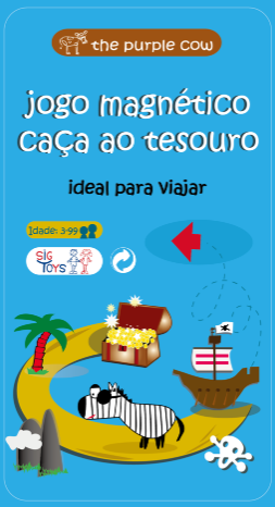 jogo magnético caça ao tesouro