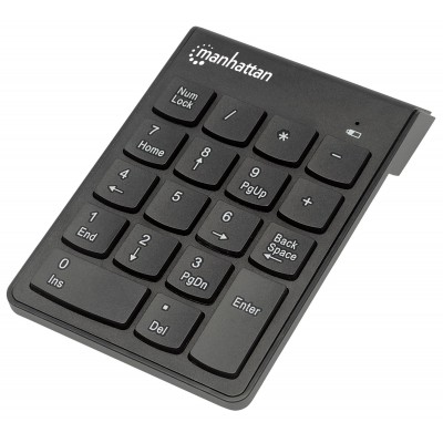 TECLADO NUMERICO MANHATTAN WIRELESS PRETO